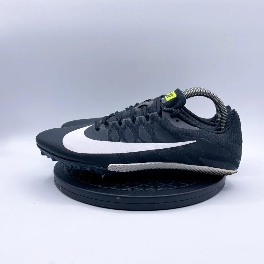 Nike Shoes Mens 9.5 Zoom Rival S 9 Track Spikes Sneakers 907564-017 Black White